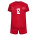 Denemarken Kasper Dolberg #12 Babykleding Thuisshirt Kinderen WK 2022 Korte Mouwen (+ korte broeken)